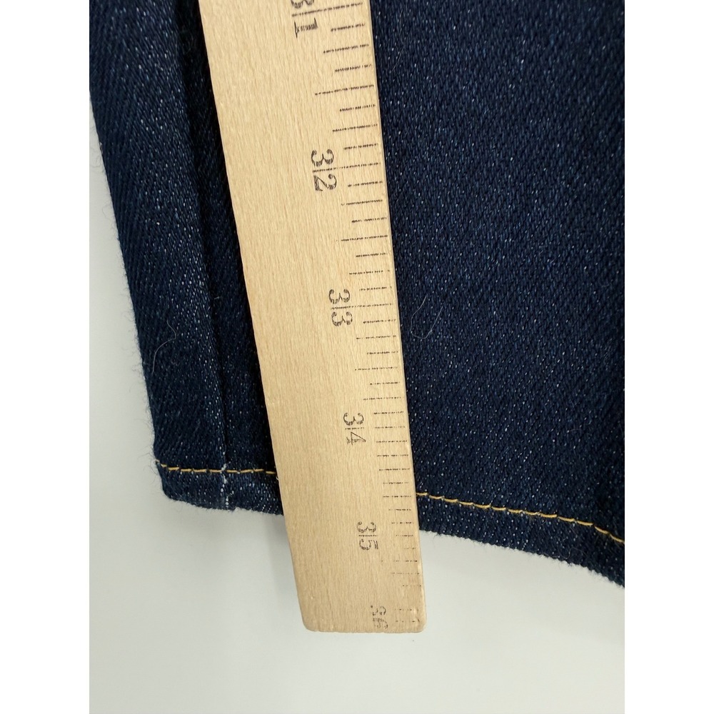 Vintage Lee Jeans Womens 16 Blue Dark Wash Union Deadstock Made USA 29x35 NEW - Picture 9 of 11